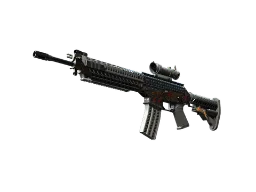 ZywOo's StatTrak™ SG 553 | Heavy Metal (Minimal Wear) CS2 skin